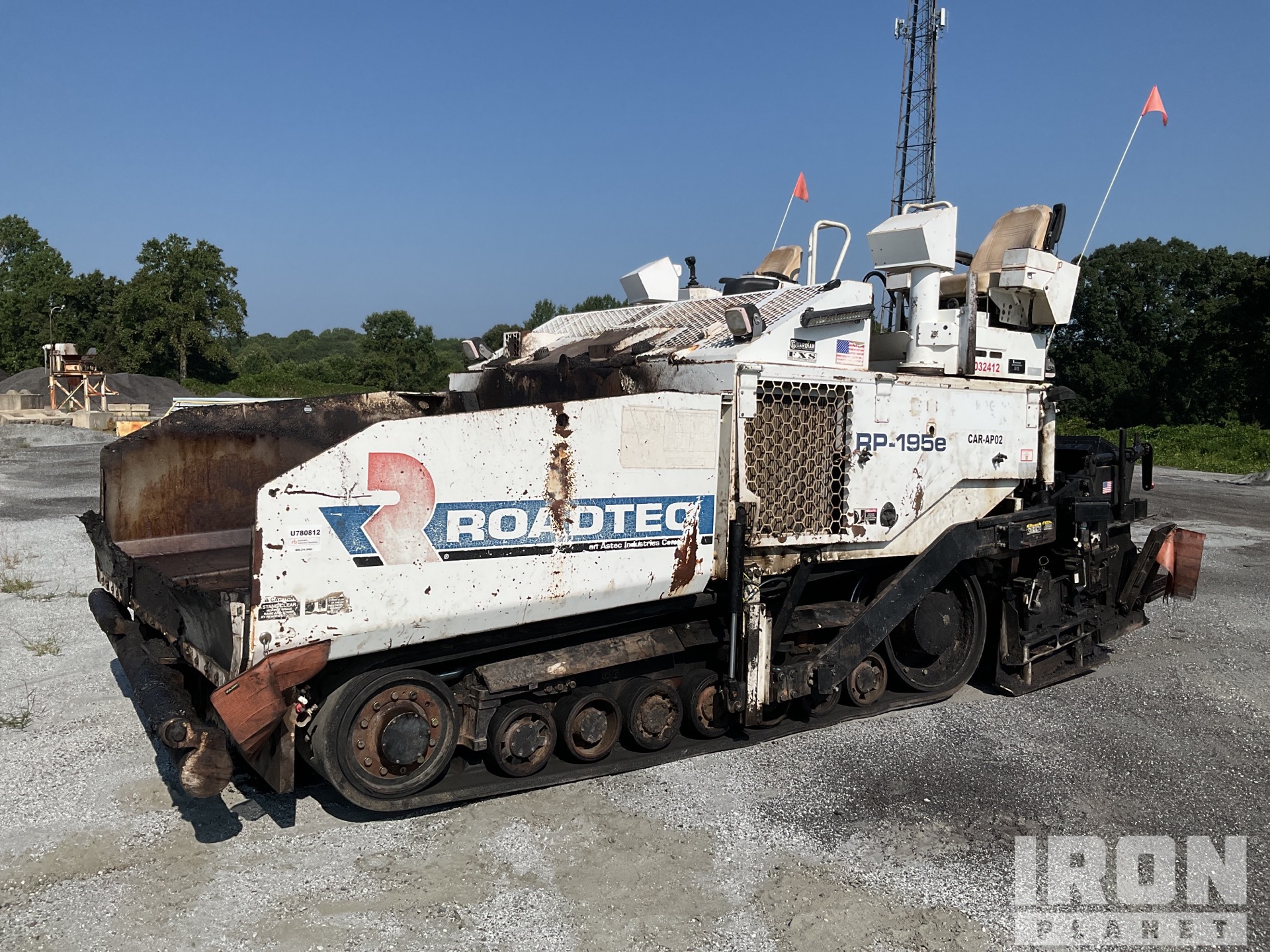 2014 Roadtec RP195e Track Asphalt Paver in Wellford, South 