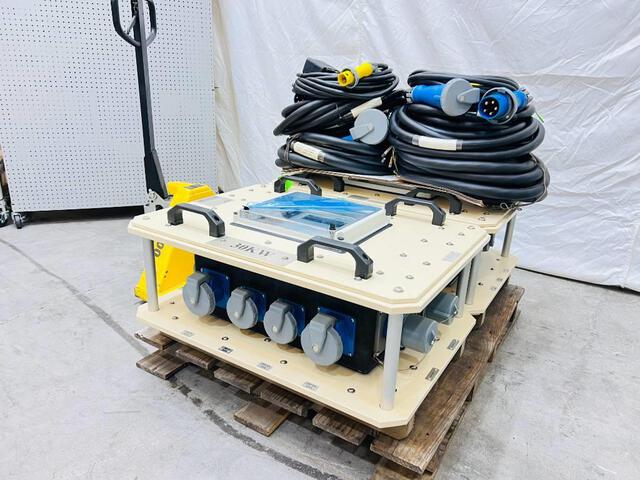 Quantity of (2) LEX DB100 30KW Power Distribution Spider Box w/Cords (Unused)