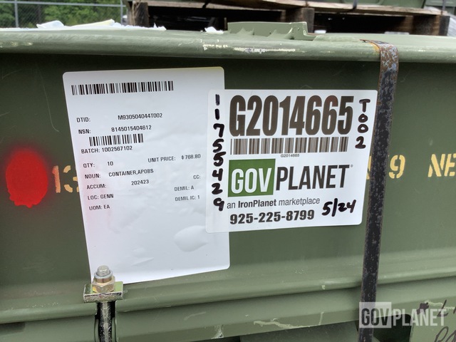 Surplus (10) Garrett 87012A5000-1 Shipping & Storage Containers in ...