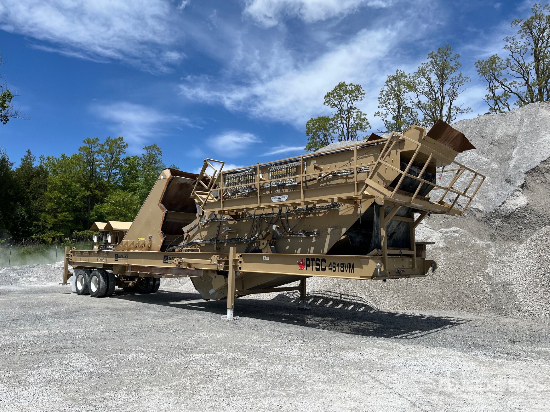 2018 Astec PTSC 4618VM Screen Portable Incline Quadruple Screens, T/A ...
