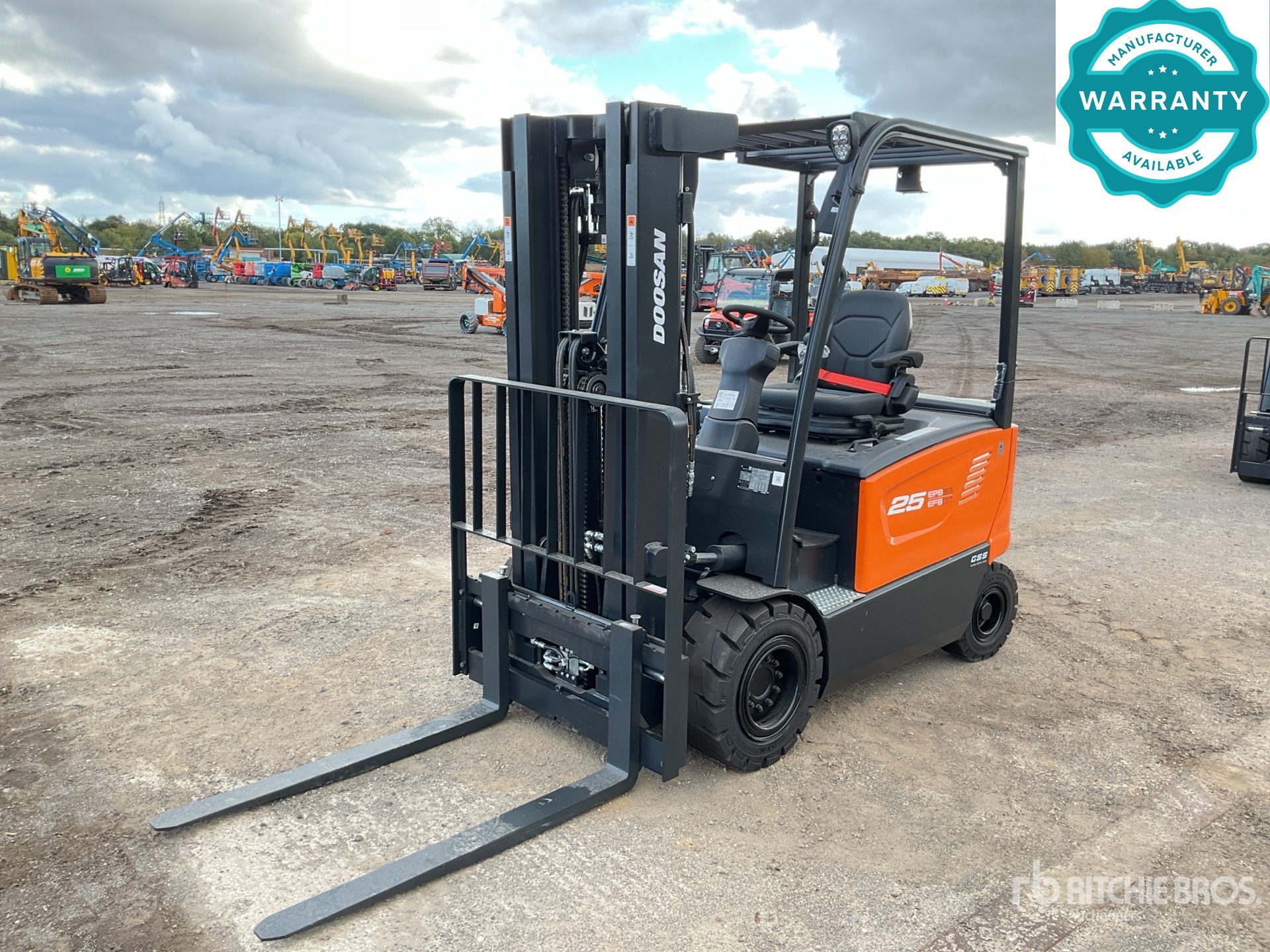2023 Doosan B25X-7 PLUS 2500 kg Electric Forklift (Unused)