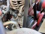 Engine with A/C Compressor