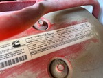 Engine with Emission Label