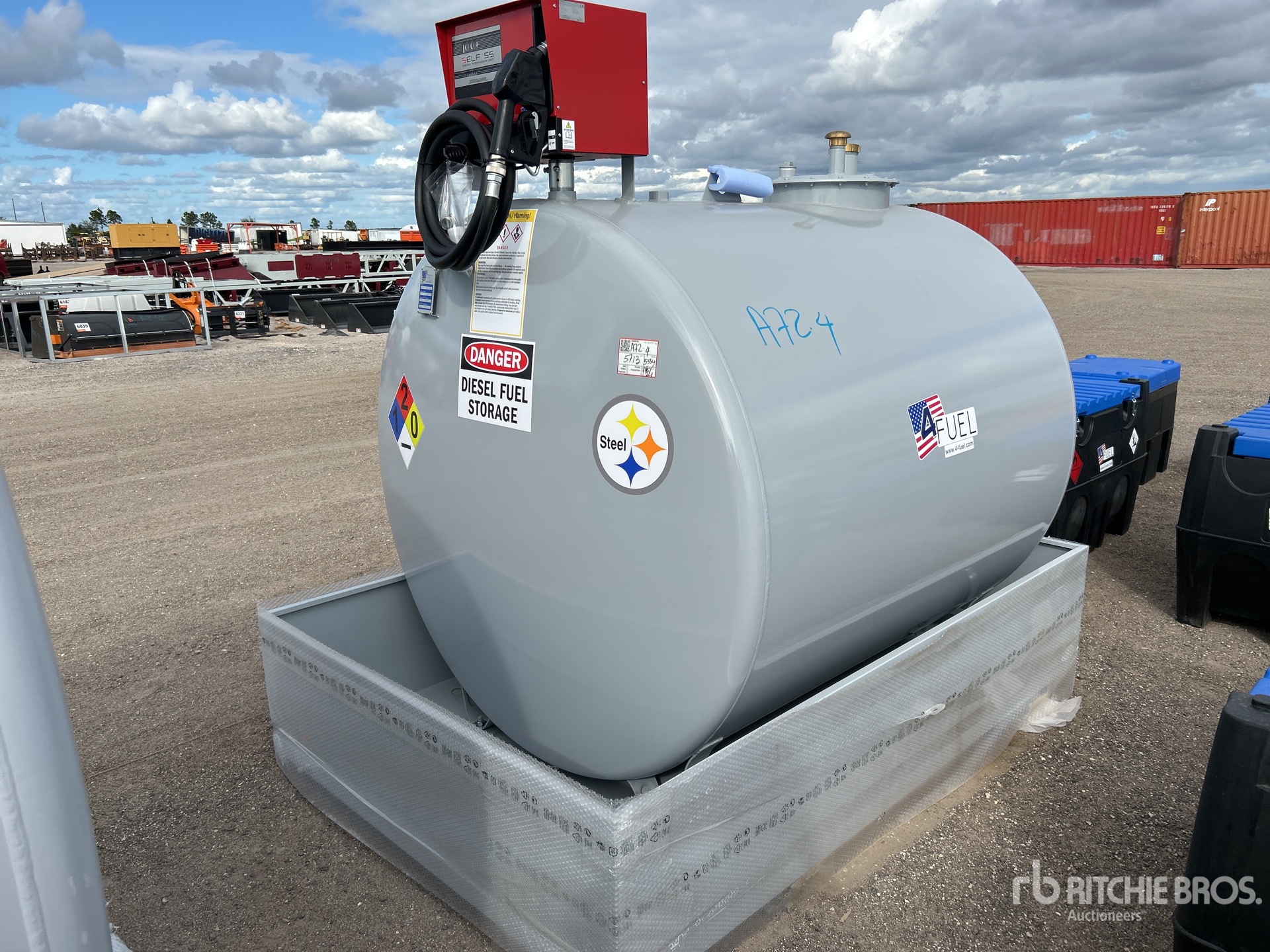 2024 4-Fuel.com 4F838 Gal 838 gal Skid Mounted Steel Diesel Fuel Tank (Unused)