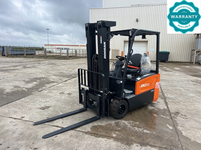 2023 Doosan B20T-7 PLUS 2000 kg Electric Forklift (Unused) 2023 Doosan B20T-7 PLUS 2000 kg Electric Forklift (Unused)