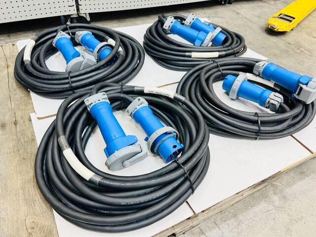 Quantity of (4) LEX 30 Amp Power Distribution Pin & Sleeve Cables (Unused) Quantity of (4) LEX 30 Amp Power Distribution Pin & Sleeve Cables (Unused)