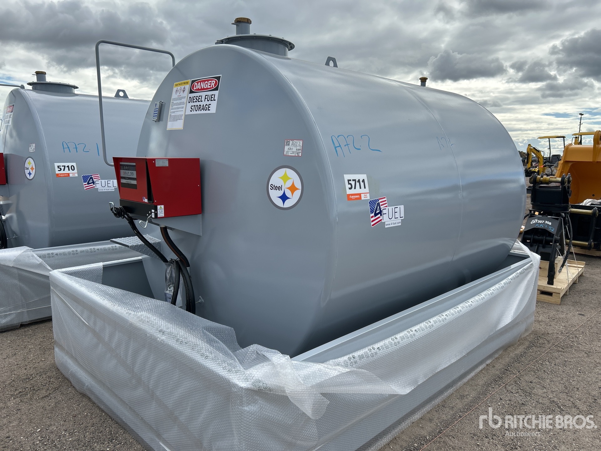 2024 4-Fuel.com 4F2330 Gal 2330 gal Skid Mounted Steel Diesel Fuel Tank (Unused)