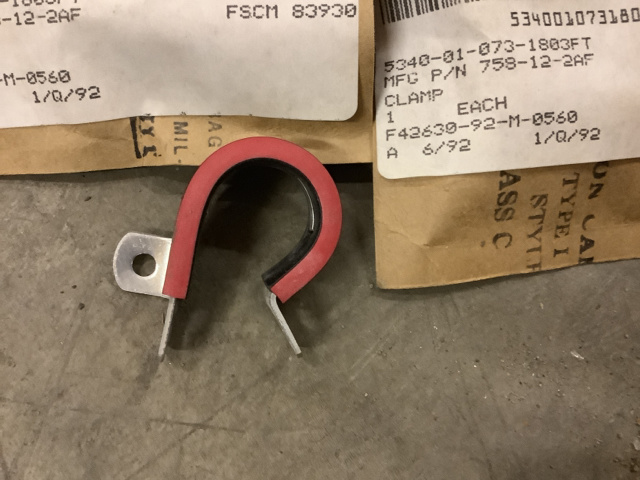 (2) Transdigm 758-12-2AF Loop Clamps (2) Transdigm 758-12-2AF Loop Clamps