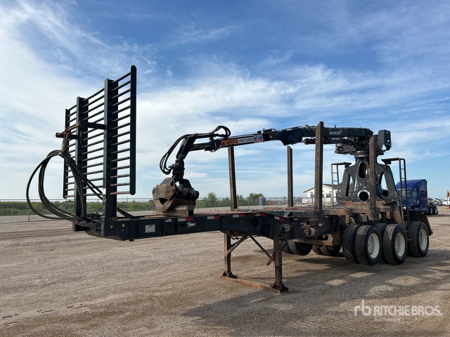 2017 Pitts LT40-L 22 ft Tri/A Self-Loading Log Trailer | Ritchie Bros ...