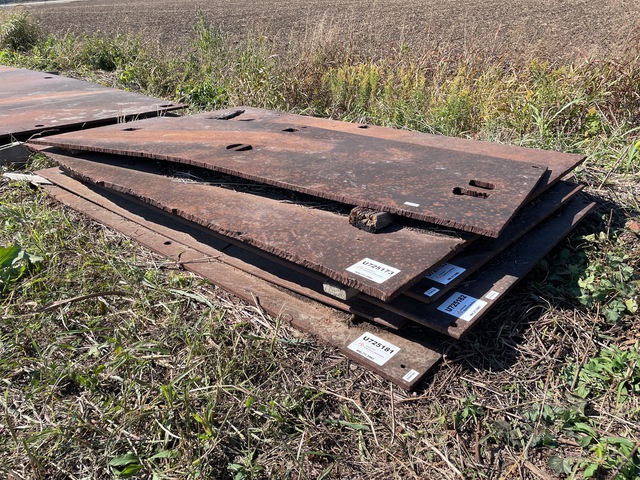 Quantity of (1) 5 ft x 8 ft Steel Road Plate