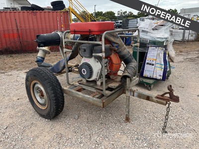Aussie Pumps QP-602 Trailer-Mounted Water Pump (Inoperable)
