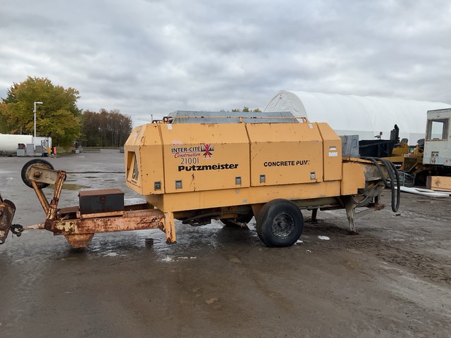 2004 Putzmeister 2109H-E electric portable 600 volts Concrete Pump
