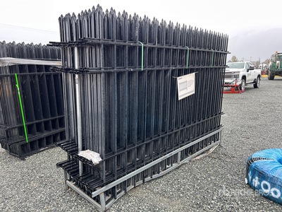 Quantity of (22) 7 ft x 10 ft Powder Coated Fencing (Unused)