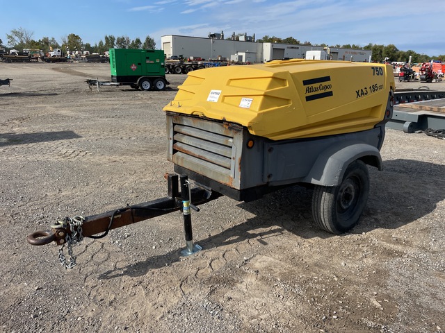Atlas Copco XAS 185CD7 185 CFM Mobile Mobile Air Compressor