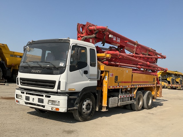 2008 Putzmeister M38 on 2007 Isuzu 6x4 Concrete Pump Truck