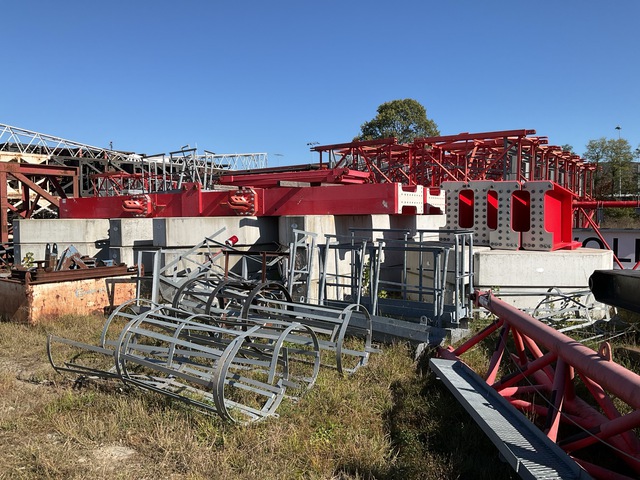 Quantity of (16) Counterweights Tower Crane Quantity of (16) Counterweights Tower Crane