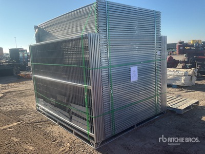 Quantity of (150) 2024 Can Industrial 10 ft x 6 ft Galvanized Temporary Bauzaun (Unused)