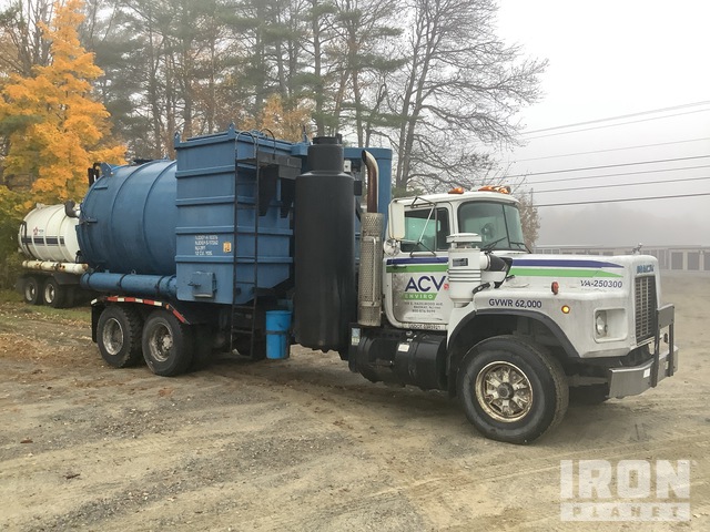2003 Guzzler on 1992 Mack RB690S 6x4 Vacuum Tanker Truck, Skowhegan ...