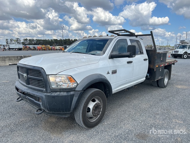 2012 Dodge Ram 5500 4x4 Crew Cab Flatbed Truck | Ritchie Bros. Auctioneers