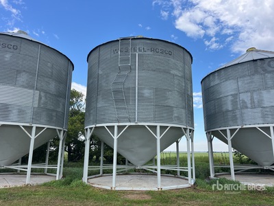Westeel Rosco +/- 4000 bu 5 Ring Hopper Graan bak