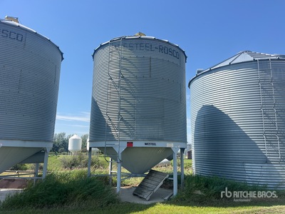 Westeel Rosco +/- 2000 bu 5 Ring Hopper Grain Bin