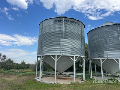 Westeel Rosco +/- 4000 bu 5 Ring Hopper Graan bak