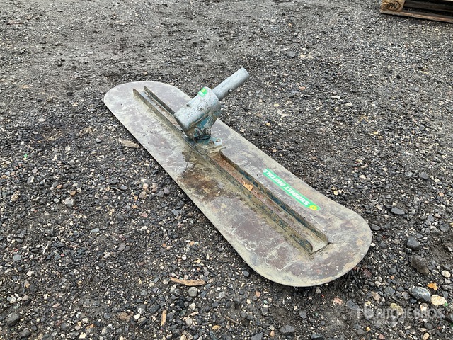 Big blue concrete float and extension poles | Ritchie Bros. Auctioneers