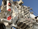 Crane Superstructure with Wear Pads