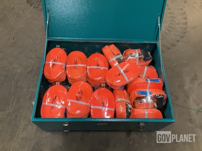 Suihe Ratchet Tie Down Set w/Flatpack Tool Box