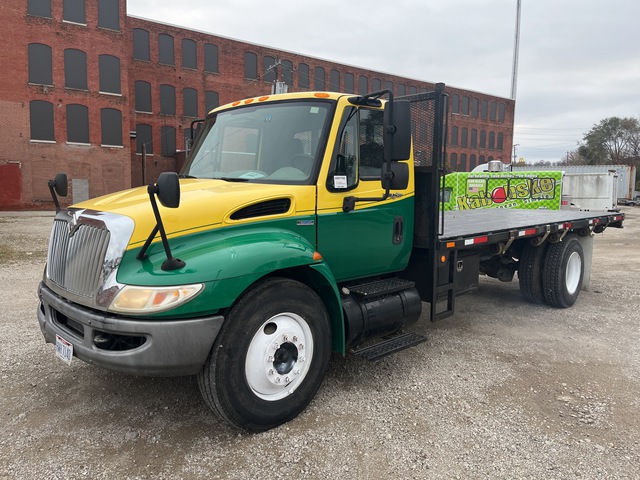 2009 International 4300 4x2 Flatbed Dump Truck