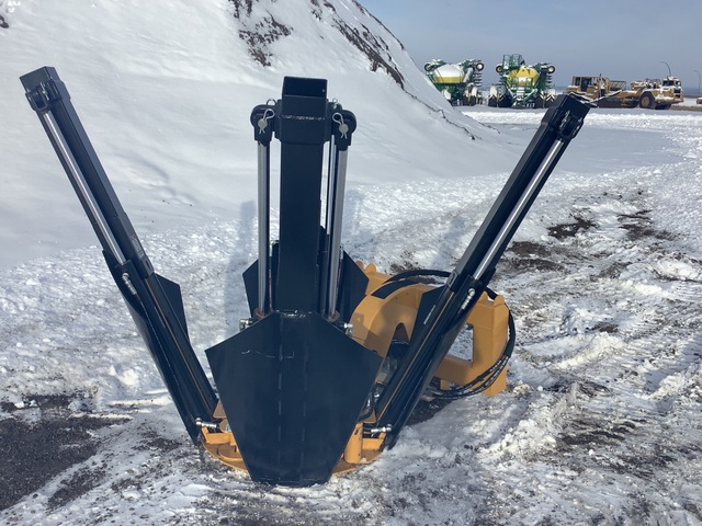 44 in tree spade c/w wireless remote - Fits Generic Skid steer quick attach (Unused)