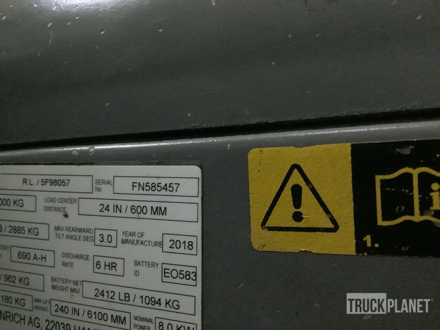 MONTACARGAS ELéCTRICO 2018 JUNGHEINRICH EFG220