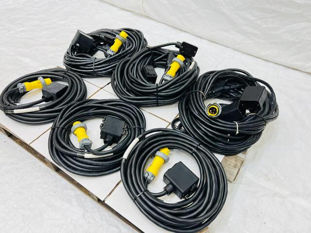 Quantity of (6) LEX 20 Amp Electrical Distribution Power Cords w/ Quad Boxes (Unused) Quantity of (6) LEX 20 Amp Electrical Distribution Power Cords w/ Quad Boxes (Unused)