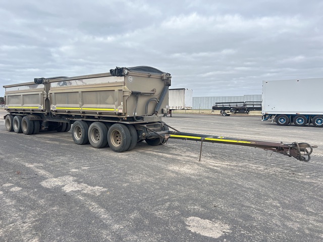 2017 Hercules 10.2 m 6/Axle Dog Side Dump Trailer