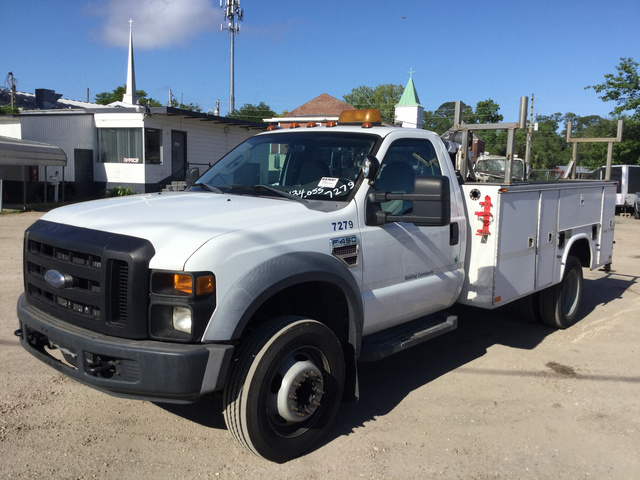 2008 Ford F-450 XL Super Duty Service Truck w/ Crane 2008 Ford F-450 XL Super Duty Service Truck w/ Crane