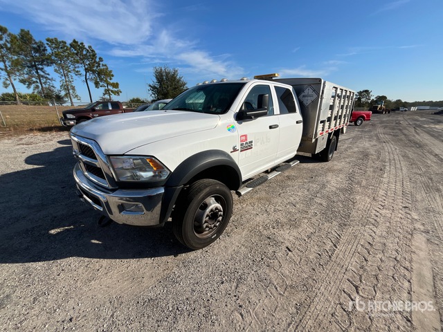 2016 Ram 5500HD 4x4 Crew Cab Flatbed Truck (Inoperable) | Ritchie Bros ...
