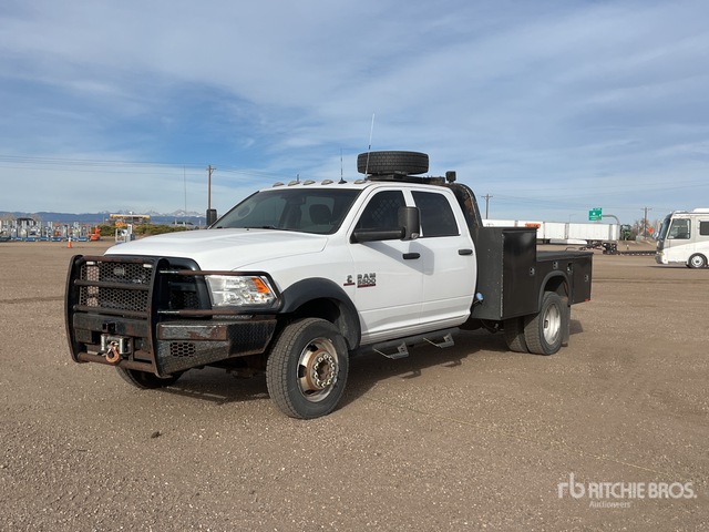 2016 Ram 5500 4x4 Crew Cab Flatbed Truck | Ritchie Bros. Auctioneers