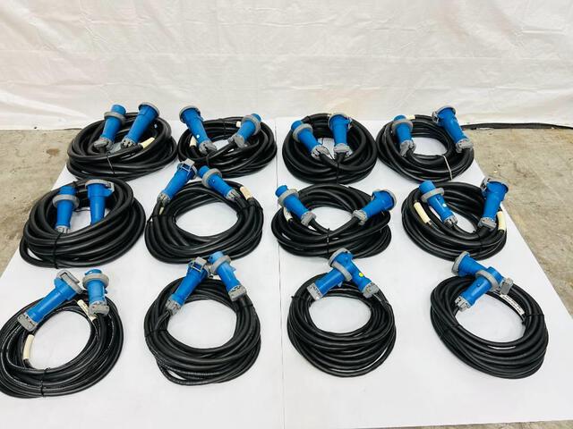 Qty. (12) Assorted LEX 100, 60, & 30 Amp Power Distribution Cor