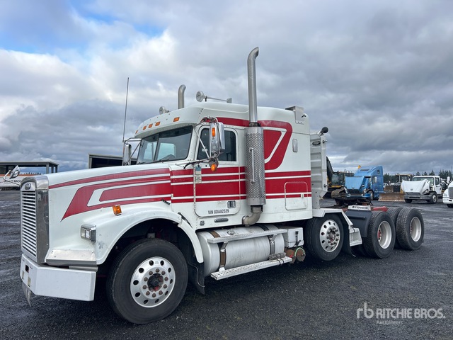 2008 Freightliner FLD120SD 8x4 Tri/A Sleeper Truck Tractor (Glider Kit ...