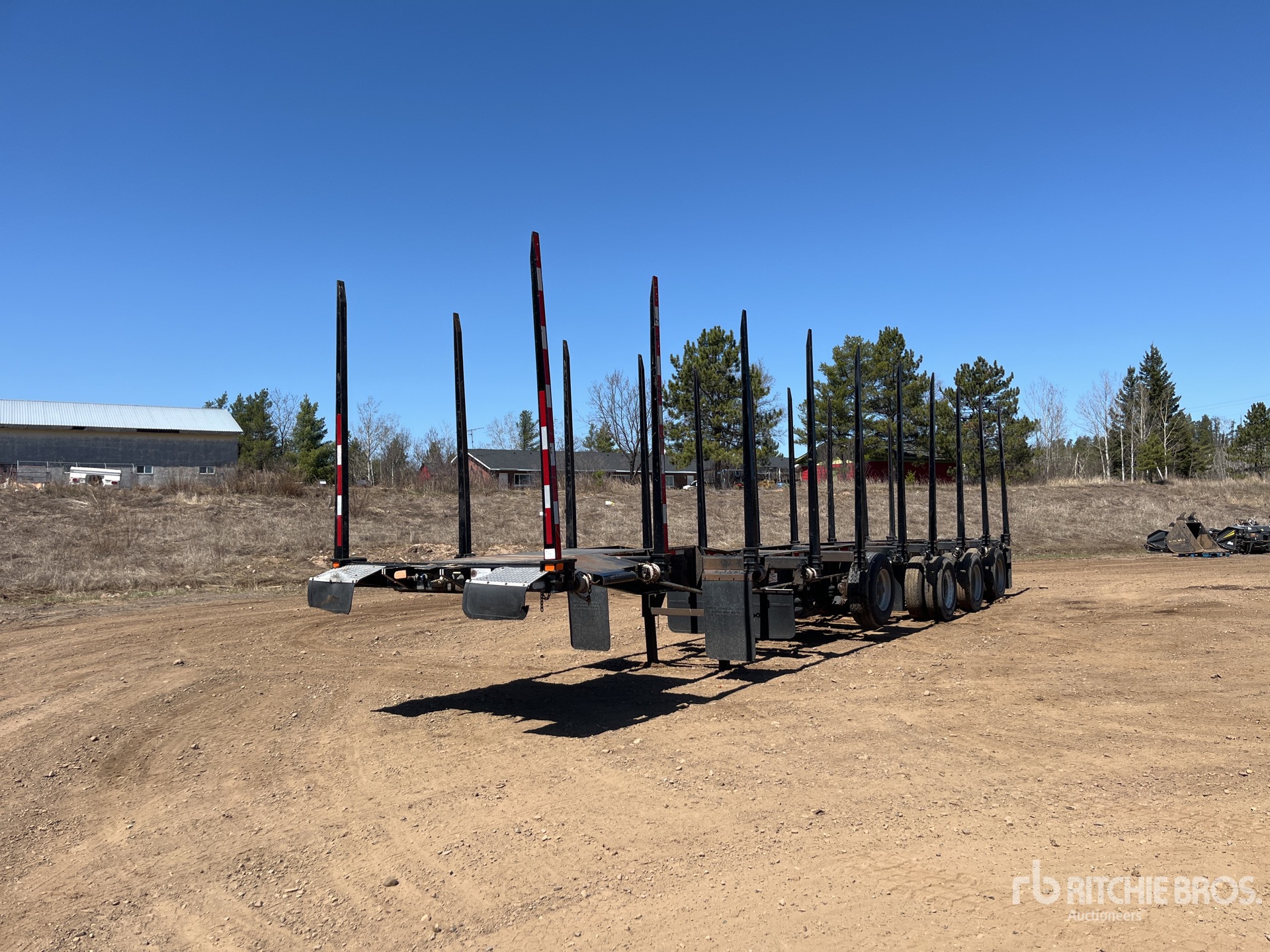 2022 Timmins DDL50NT3ASTAL 50 ft Quad/A Hayrack Log Trailer