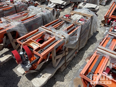 Quantity of (6) Doosan AC25 5500 lb Pallet Jack (Unused)