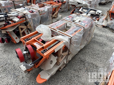 Quantity of (6) Doosan AC25 5500 lb Pallet Jack (Unused)