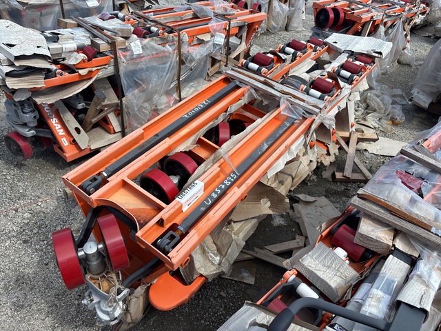 Quantity of (6) Doosan AC25 5500 lb Pallet Jack (Unused)