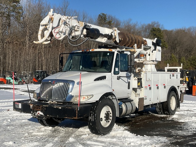 Altec on 2017 International 4300 SBA 4x2 Digger Derrick Truck