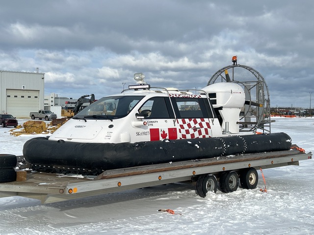 2018 Christy 5146 FC Hovercraft w/ 2010 Tri/A Flatbed Trailer