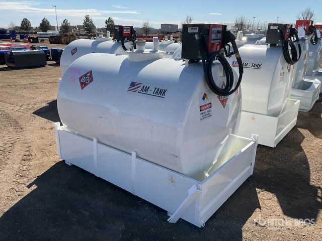 2025 AM Tank 600 655 gal Skid Mounted Steel Fuel Tank (Unused ...