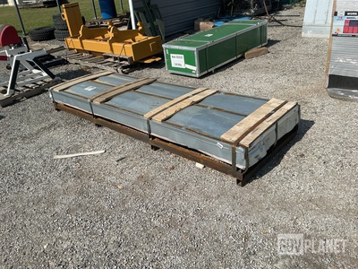 (200) Piece Lot of 10' Long Corrugated Steel Sheets