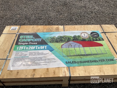 Suihe Single-Truss Steel Carport - Unused