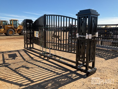 Suihe 20' Farm Iron Driveway Gate - Unused
