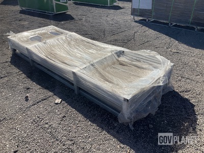 (200) Piece Lot of 10' Long Corrugated Steel Sheets